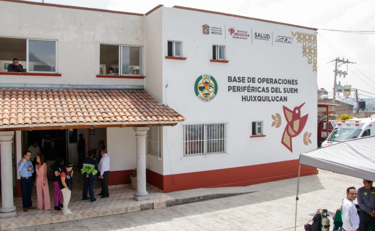 La nueva base SUEM en Huixquilucan: dos ambulancias y ocho paramédicos para la salud de la región. Foto: Especial