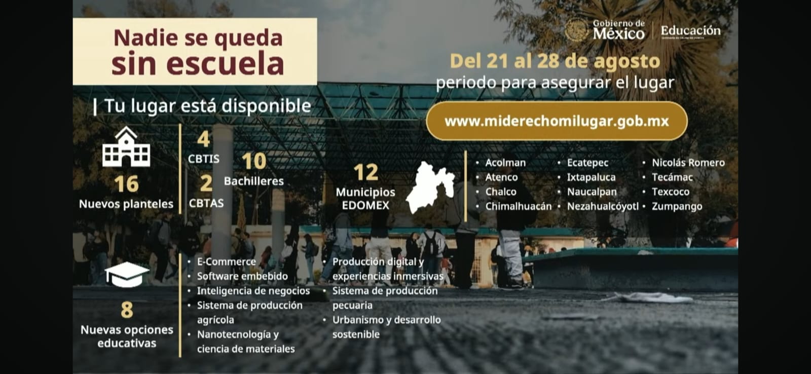 La plataforma “Mi derecho, mi lugar” cerrará el 28 de agosto / Foto Especial