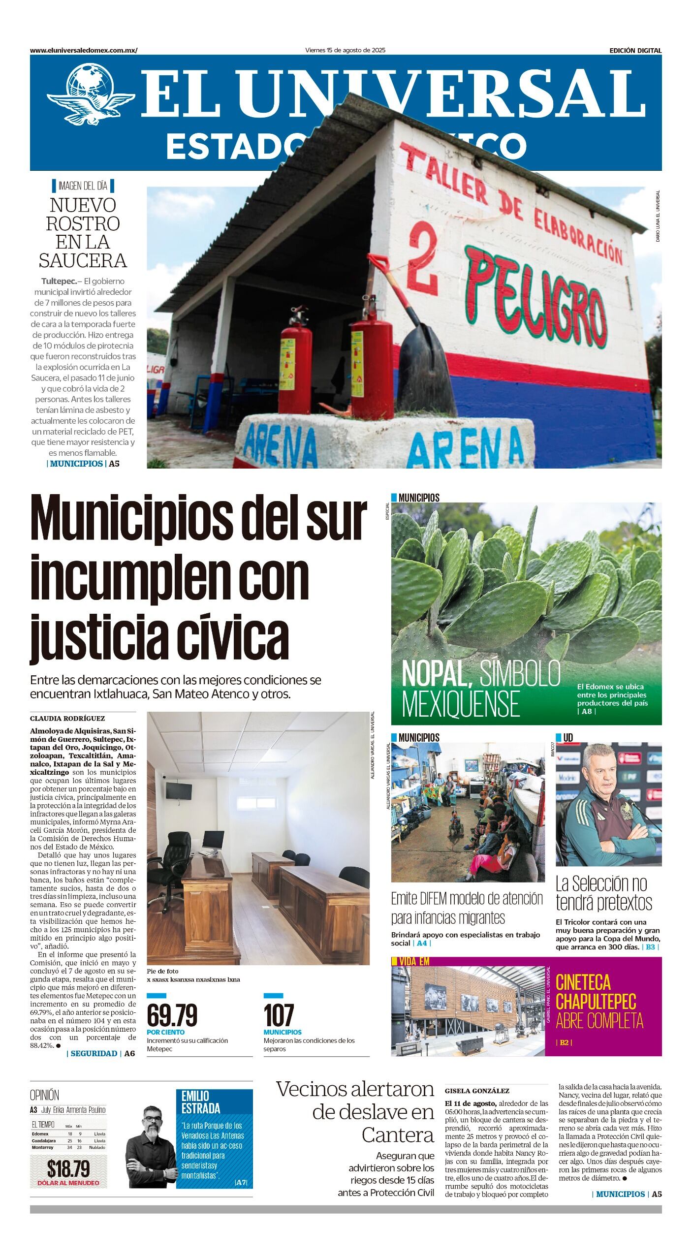 Portada 15 de agosto