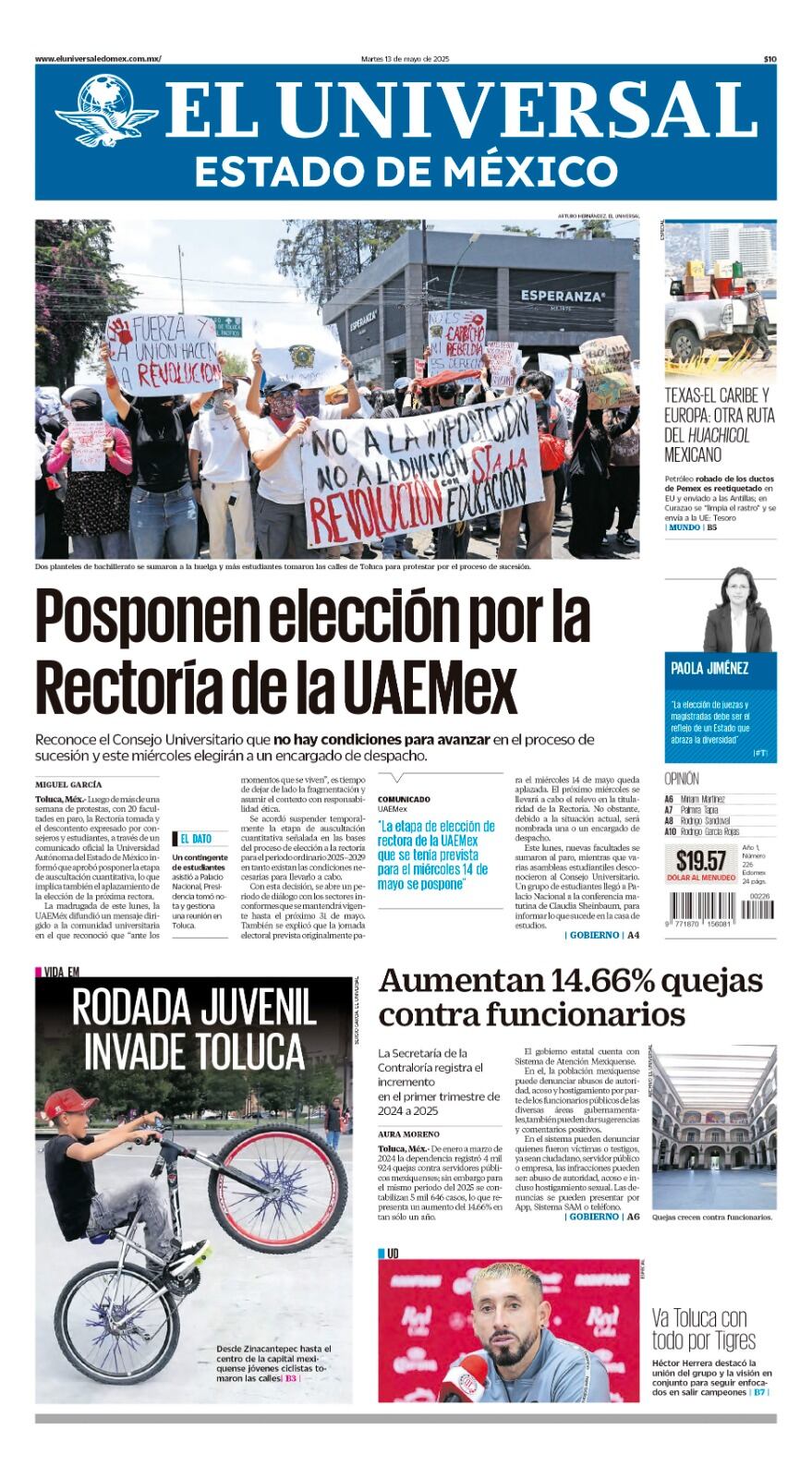 Portada 13 de mayo 2025
