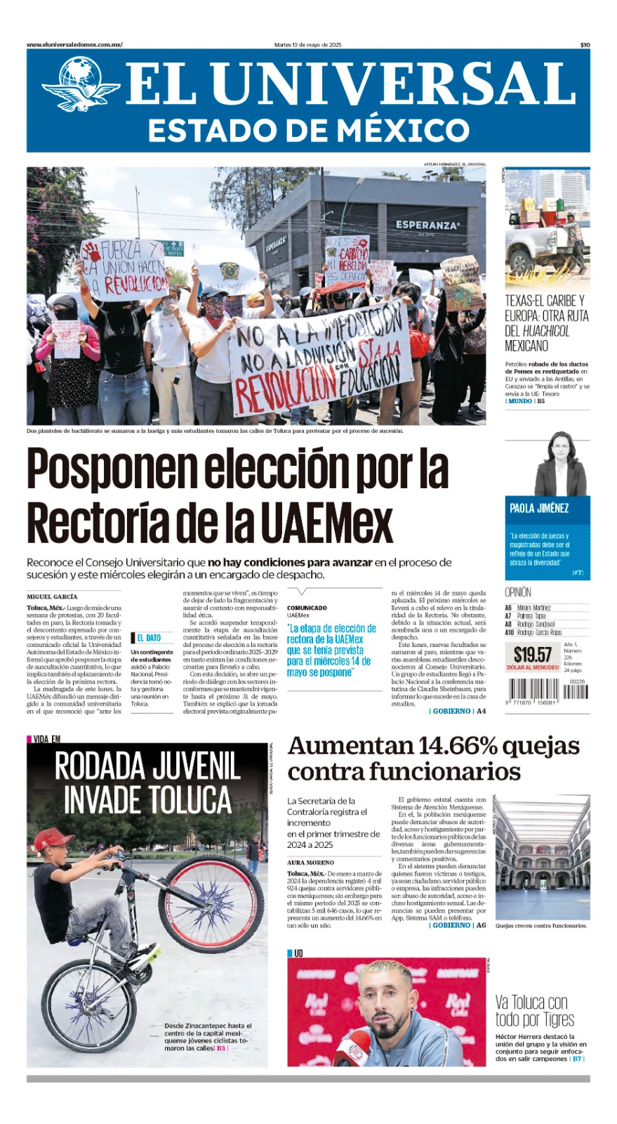 Portada 13 de mayo 2025