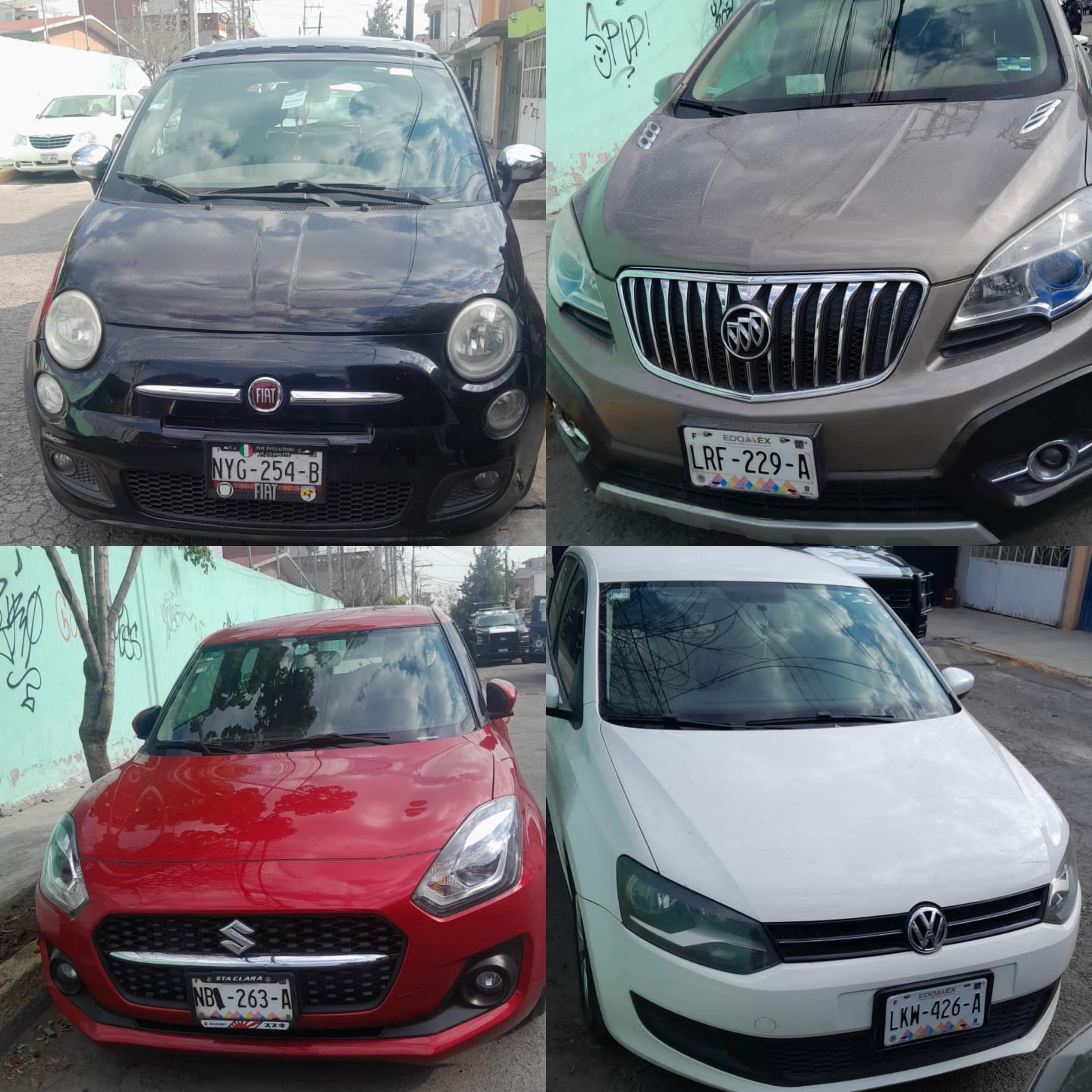 Aseguraron cinco autos / Foto Especial