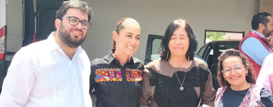 La presidenta de México, Claudia Sheinbaum Pardo, recorrió las instalaciones de la Universidad Rosario Castellanos (URC) en Naucalpan / Foto Especial
