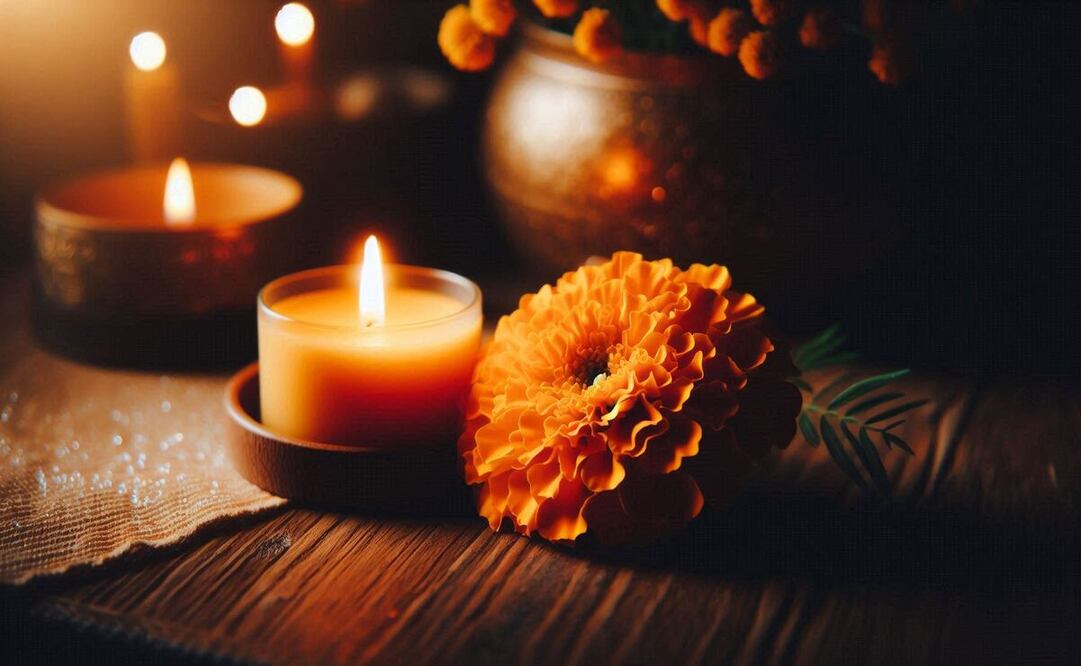 La flor de cempasúchil es considerada la flor del Día de Muertos por su color, aroma y simbolismo. Foto: IA