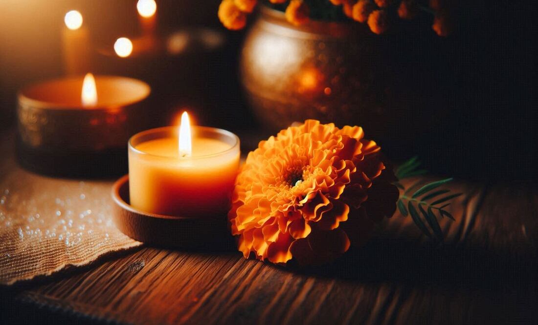 La flor de cempasúchil es considerada la flor del Día de Muertos por su color, aroma y simbolismo. Foto: IA