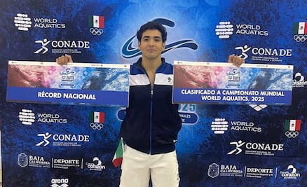 Andrés Puente, nadador del Edomex, impone nueva marca en pecho y califica a Singapur 2025