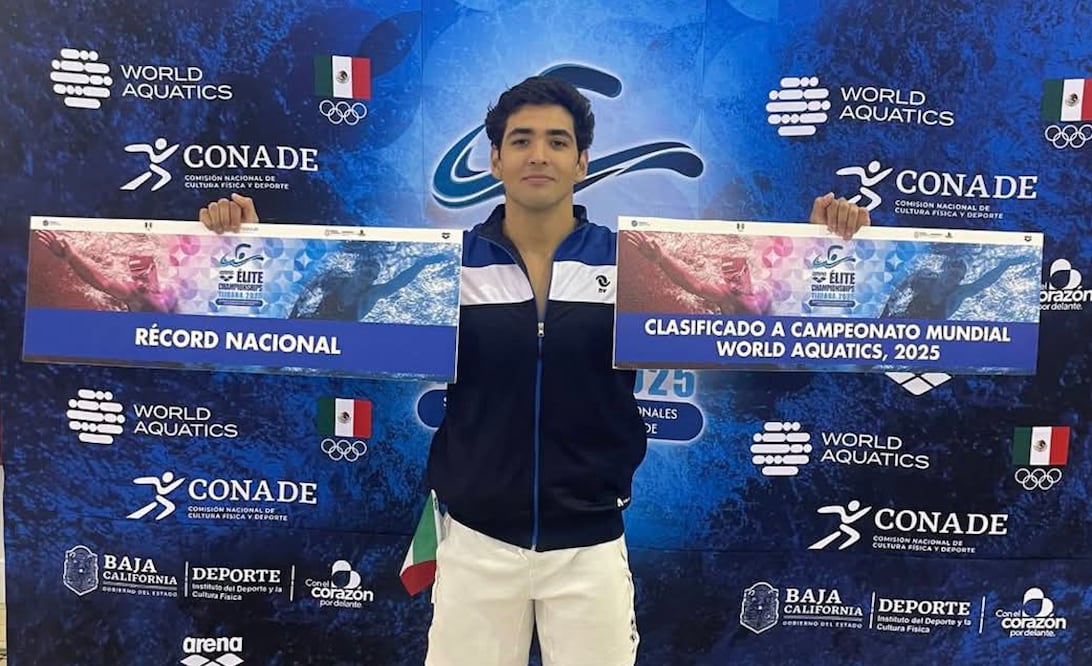 Andrés Puente, nadador mexiquense / Foto Especial