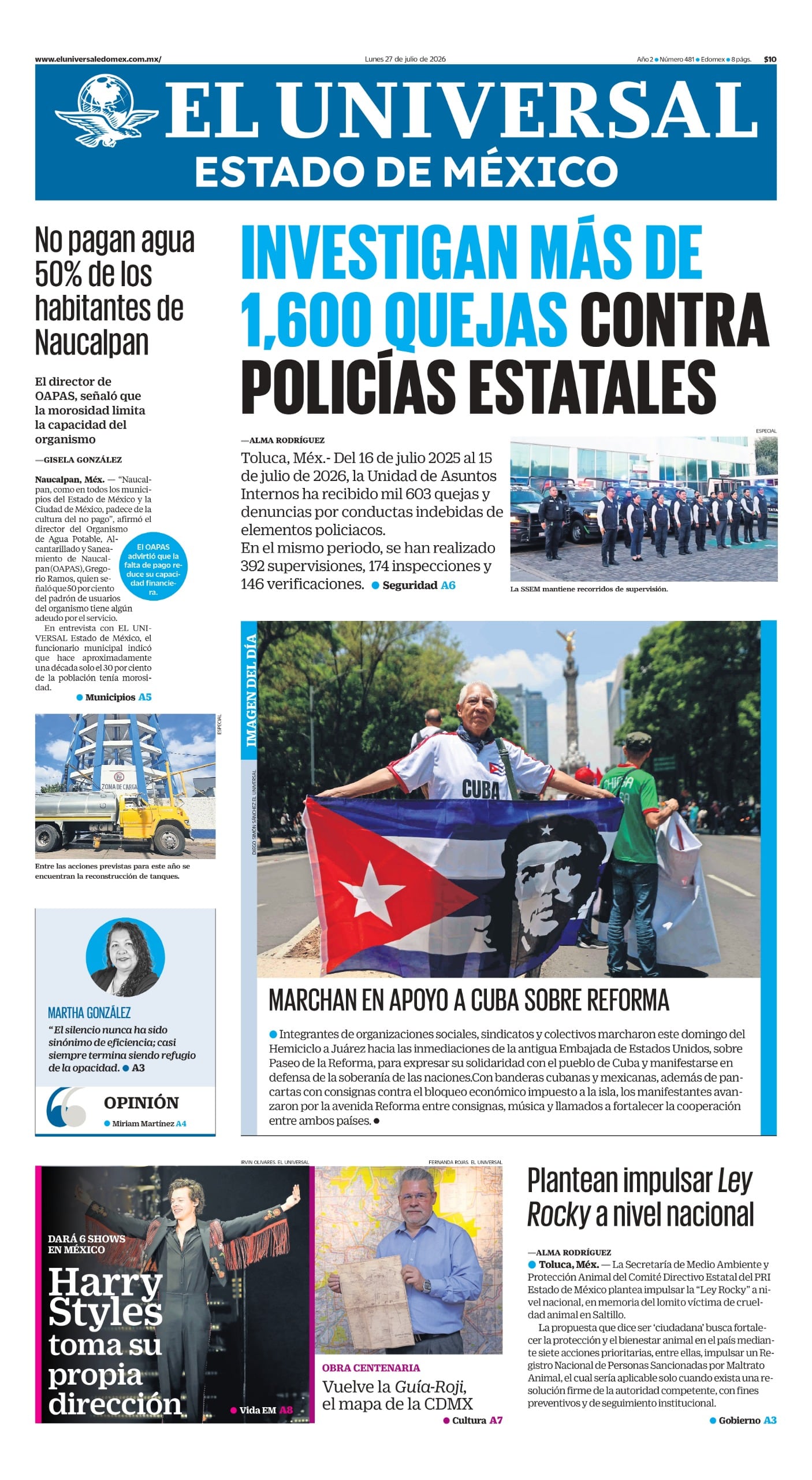 Portada 27 de julio de 2027