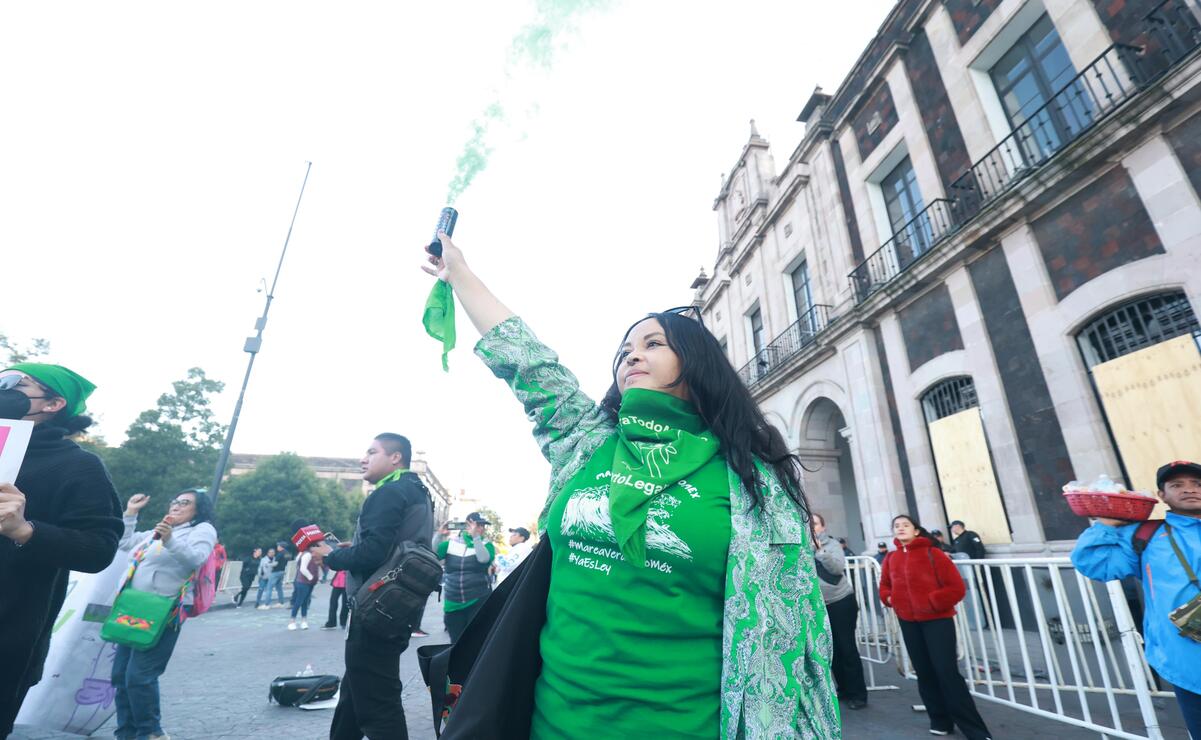 El 7 de diciembre cuando en la entidad entró en vigor la despenalización del aborto. Foto: Alejandro Vargas / El Universal Estado de México