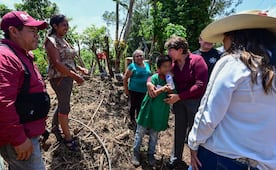 Delfina Gómez supervisa San Pedro Tenayac tras intensas lluvias en Temascaltepec