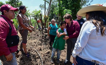 Delfina Gómez supervisa San Pedro Tenayac tras intensas lluvias en Temascaltepec