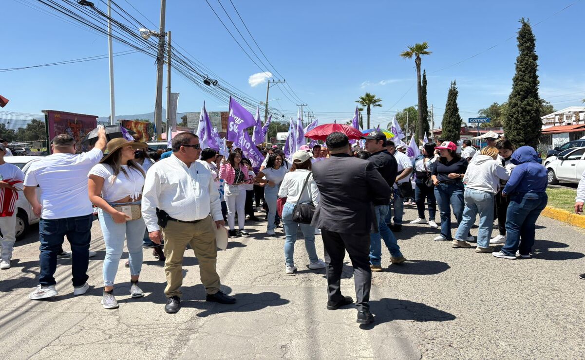 Protesta en Tultepec / Foto Arturo Contreras