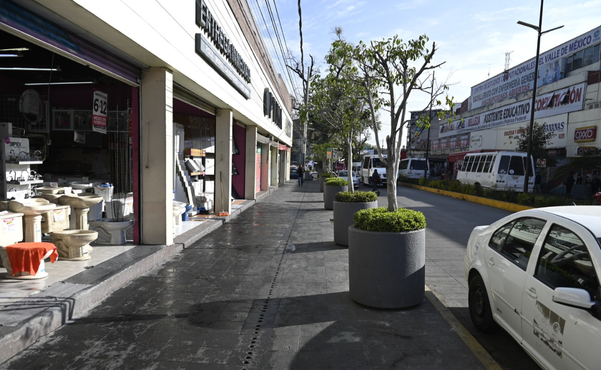 La alcaldesa Angélica Moya Marín ordenó el operativo para mantener limpio el centro de Naucalpan / Foto: Especial