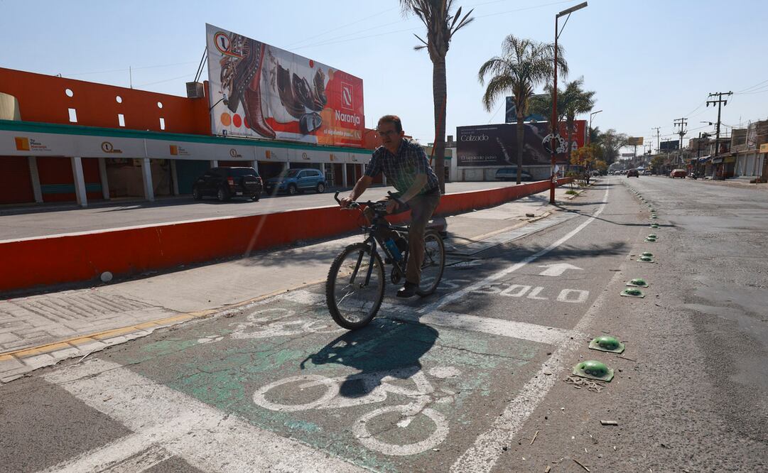 Por la ciclovía de San Mateo Atenco actualmente circulan aproximadamente de tres mil a tres mil 500 ciclistas diario / Foto Alejandro Vargas