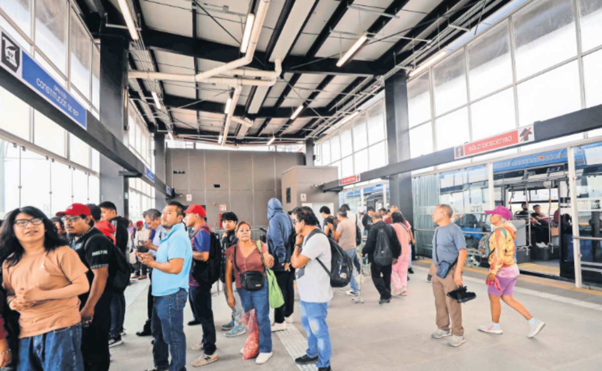 En las primeras tres semanas del Trolebús Chalco-Santa Martha ha brindado servicio a 582 mil usuarios del Edomex. Foto: Diego Simón / El Universal Estado de México