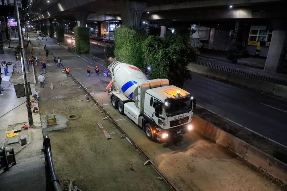 Naucalpan reporta un 40% de avance, proyectando alcanzar el 80% del colado total esta semana. Foto Especial
