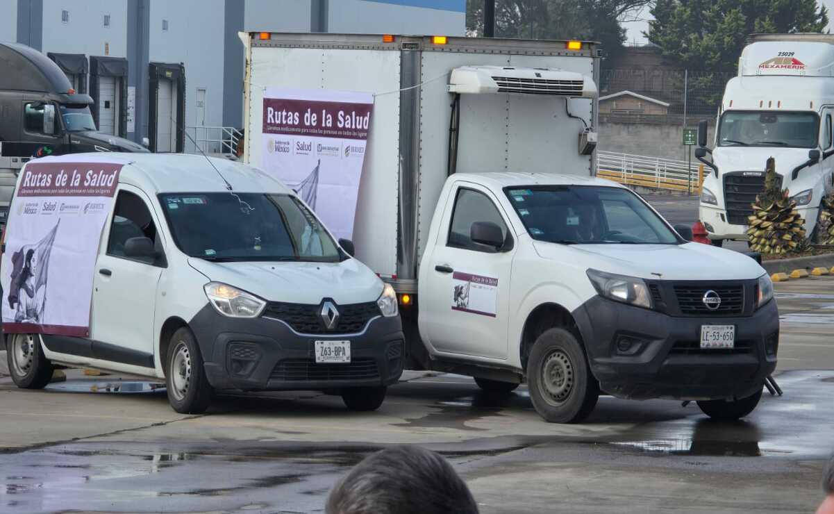 35 camiones y camionetas debidamente balizadas recorrerán los 125 municipios / Foto Alma Rodríguez