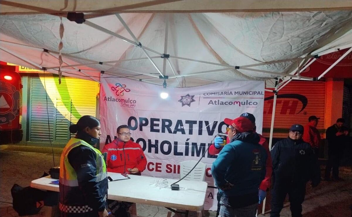Atlacomulco refuerza Operativo Alcoholímetro durante temporada decembrina