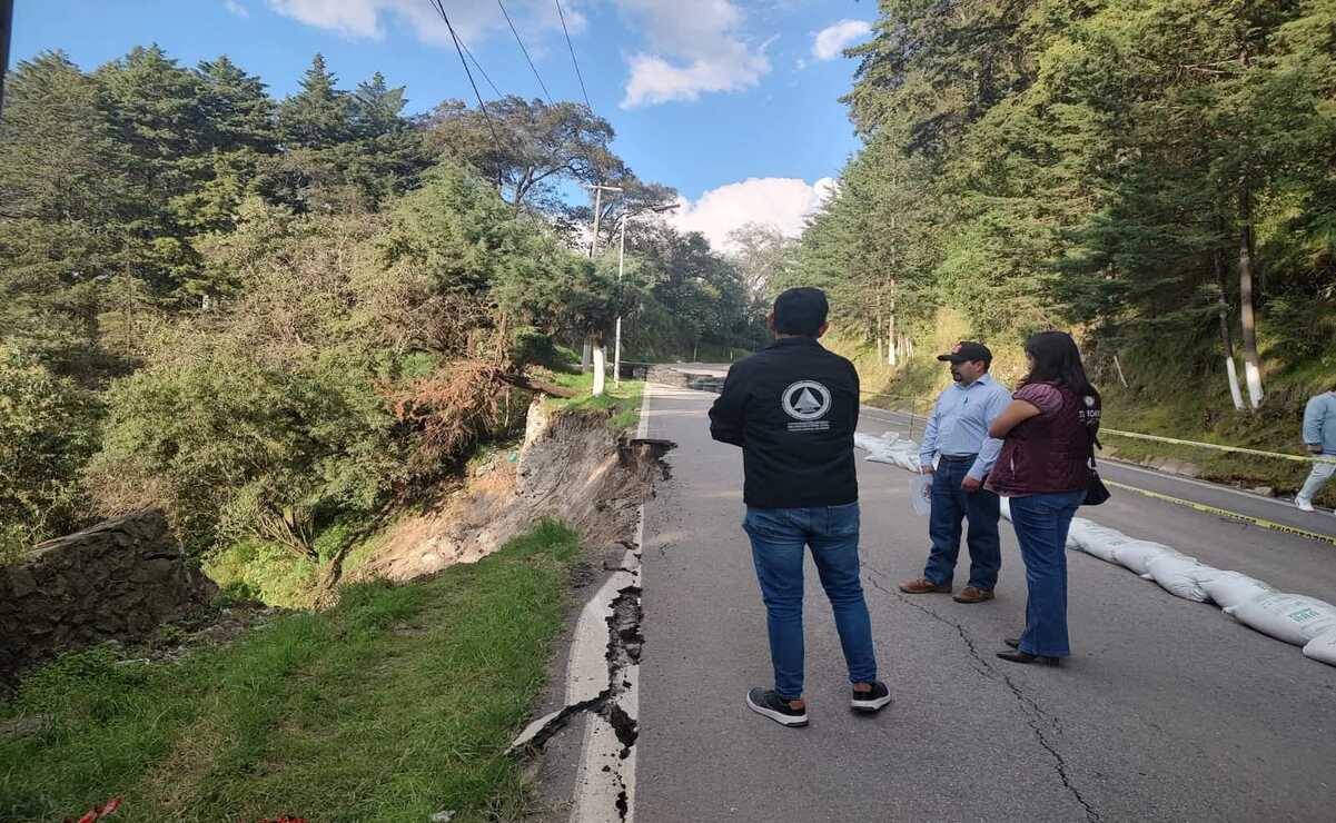 Protección Civil estatal y de Gestión de Riesgos informó que hay riesgo de colapso / Foto Especial