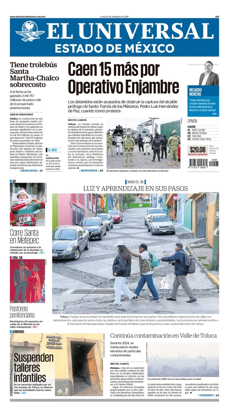 Portada 23 de diciembre del 2024