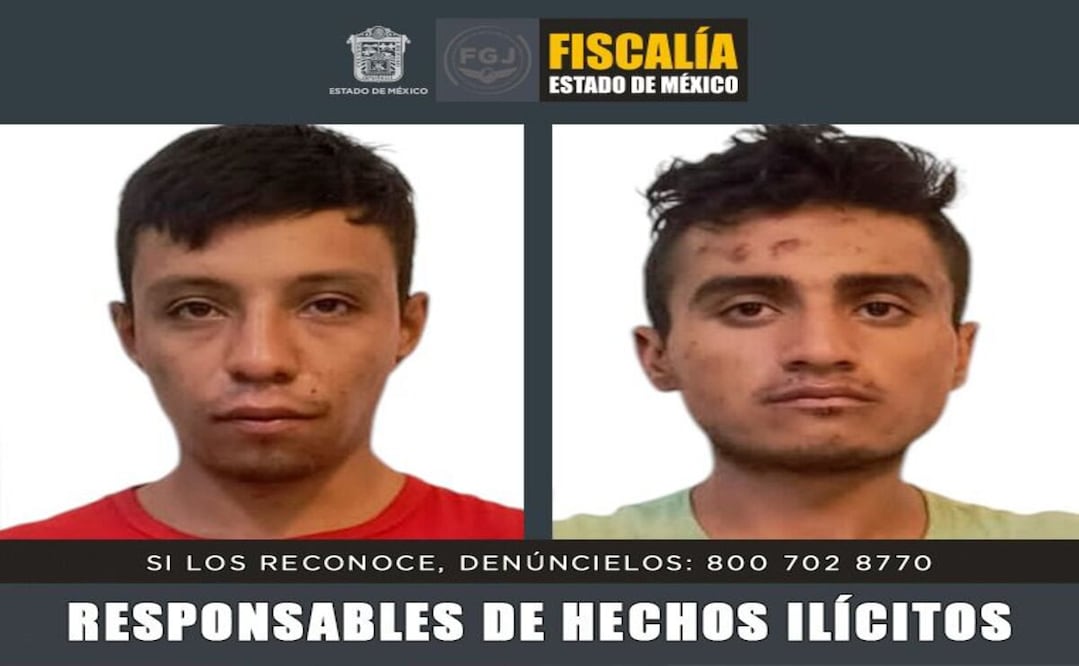 culpables del delito de robo de vehículo con violencia a José Yair Rosales Hernández y Alberto López Claro / Foto: Especial