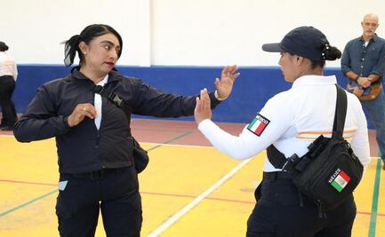 Capacitan a policías en defensa personal, en Huixquilucan