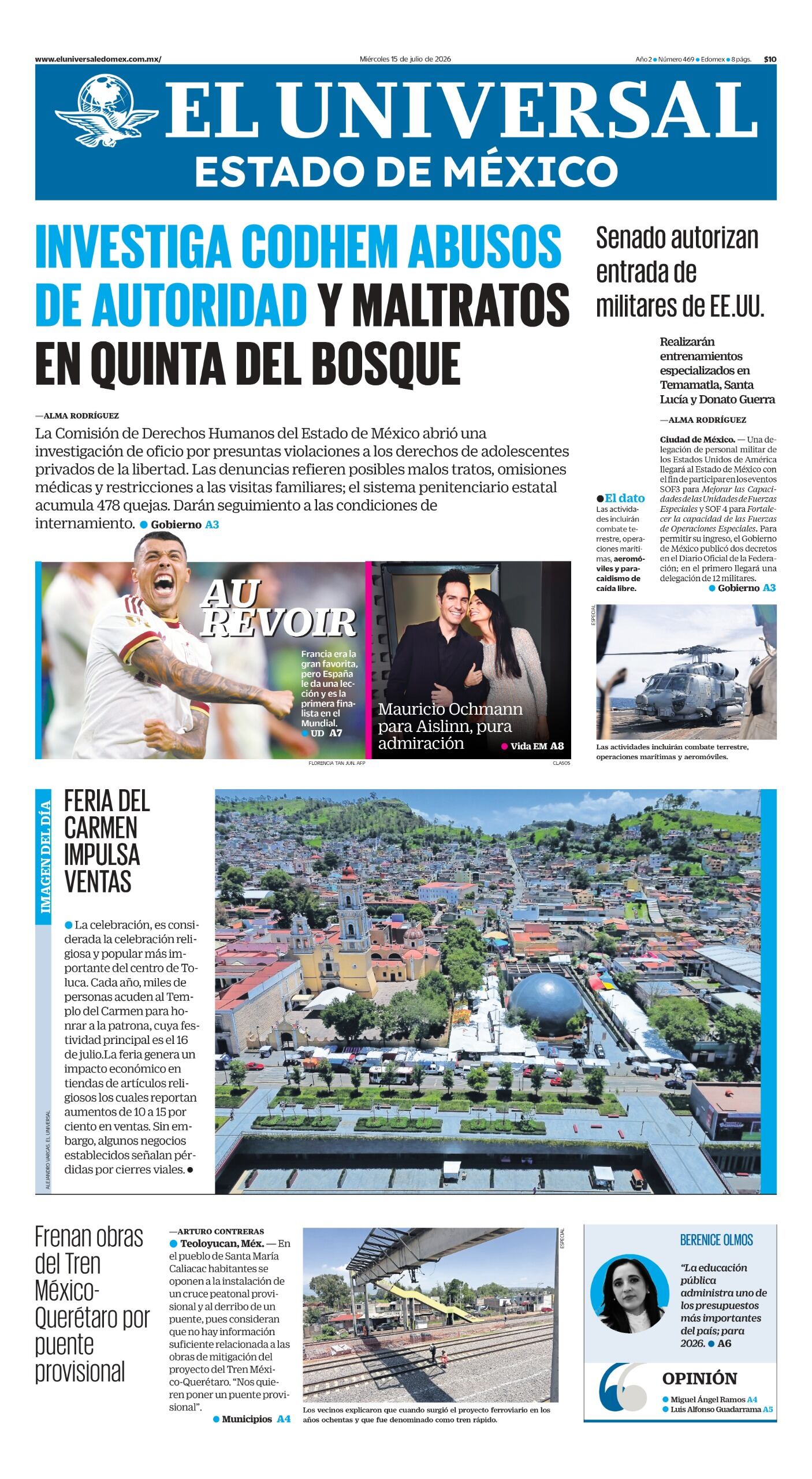 Portada 15 de julio de 2026