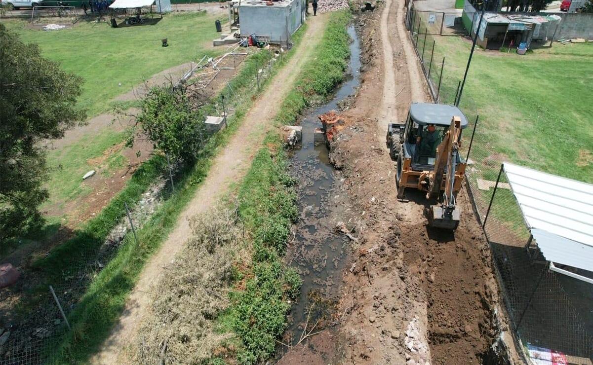 La construcción del desarrollo industrial amenaza con desaparecer el río Chiquito en Cuautitlán. Foto: Especial