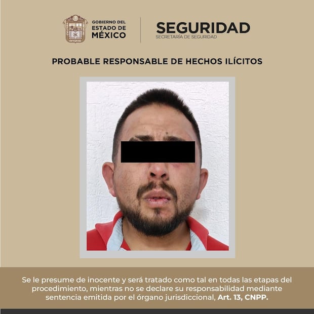 José “N”, de 33 años, fue detenido para que sea determinada su situación jurídica. Foto. Especial