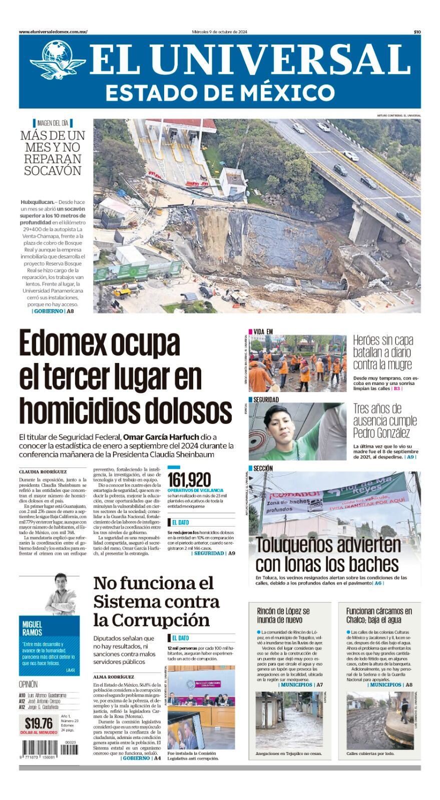 Portada 9 de octubre del 2024