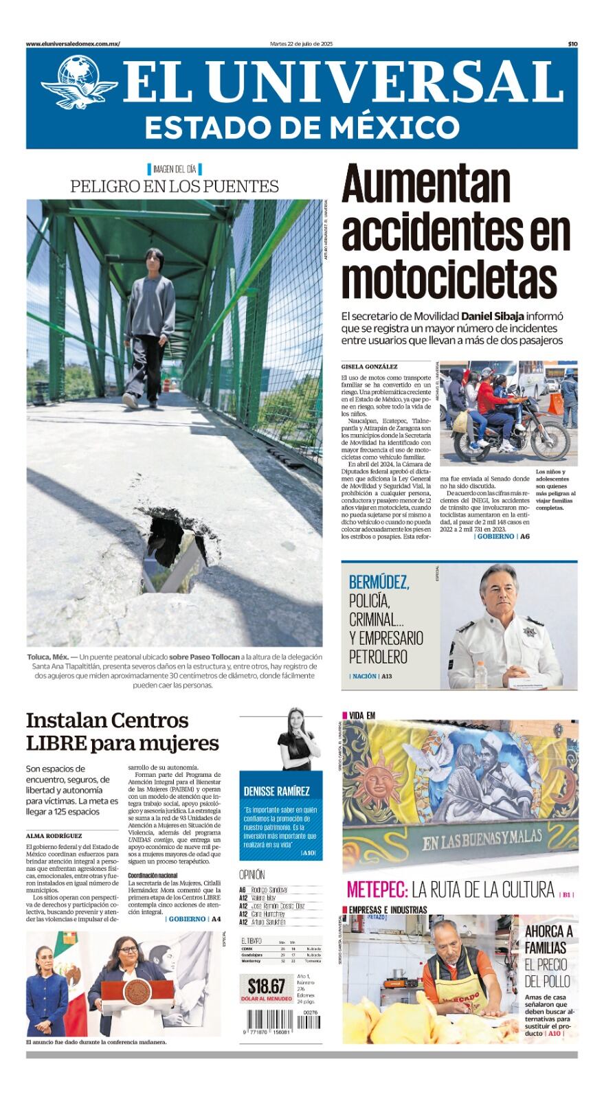 Portada Edoemx 22 de julio 2025