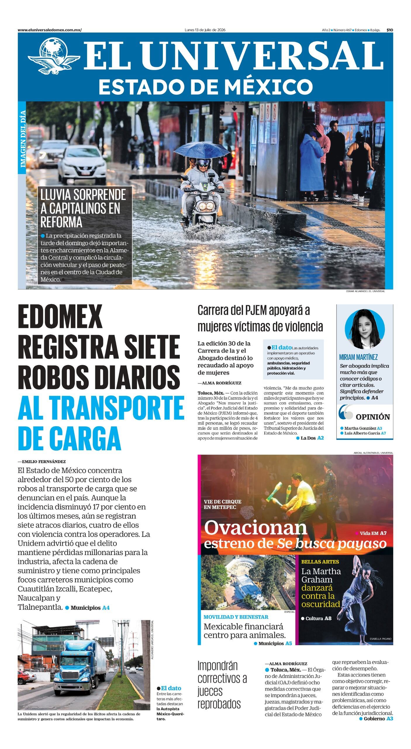 Portada 13 de julio de 2026