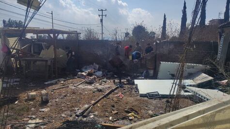 Explota taller de pirotecnia en Tultepec; niña y adulto mayor resultan heridos