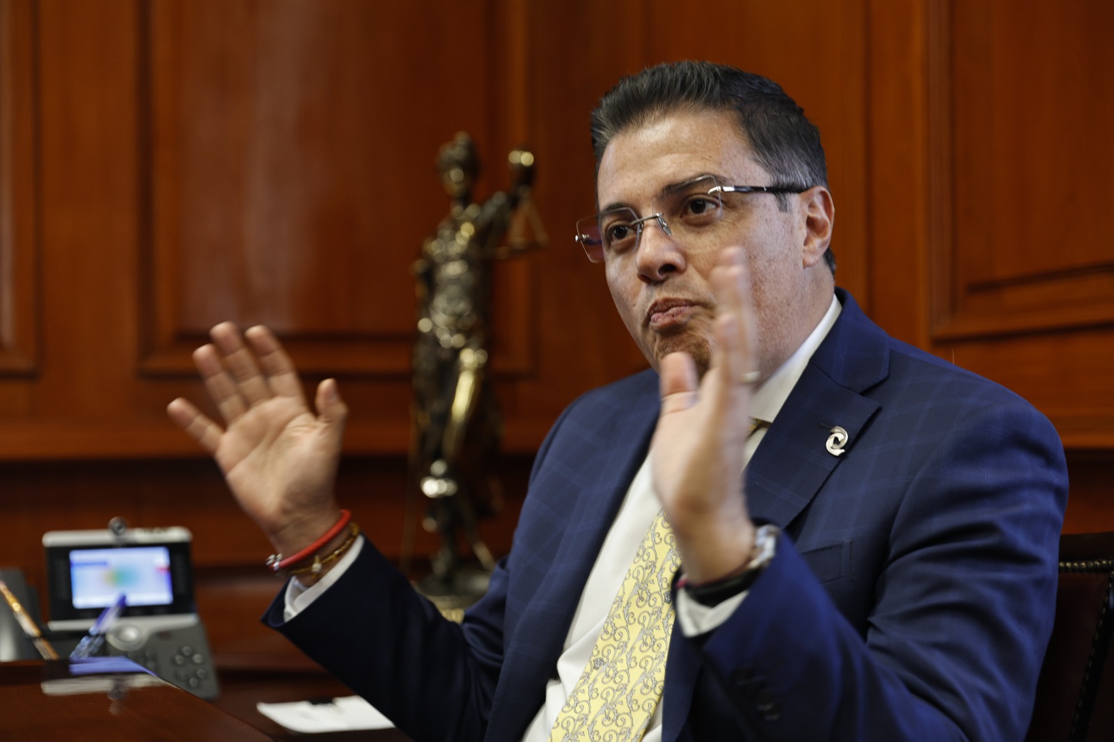 Díaz Juárez consideró que el Poder Judicial mexiquense es ejemplo y referente a nivel nacional. Foto Jorge Alvarado