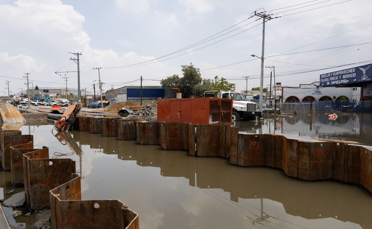 La semana pasada colapsó el drenaje en la “zona cero” de Chalco y afectó a numerosas familias. Foto: Hugo Salvador / El Universal