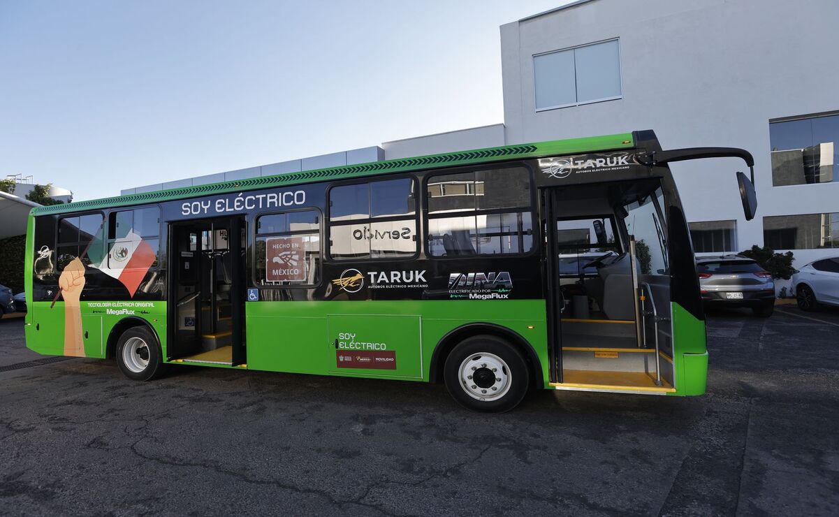 Llega "Taruk": Inician pruebas de autobús eléctrico en el Valle de Toluca