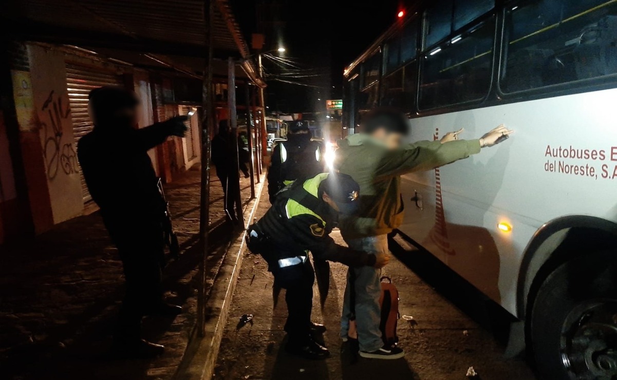 Los elementos de la SSEM establecieron puntos aleatorios de revisión como parte del Operativo Transporte / Foto: Especial