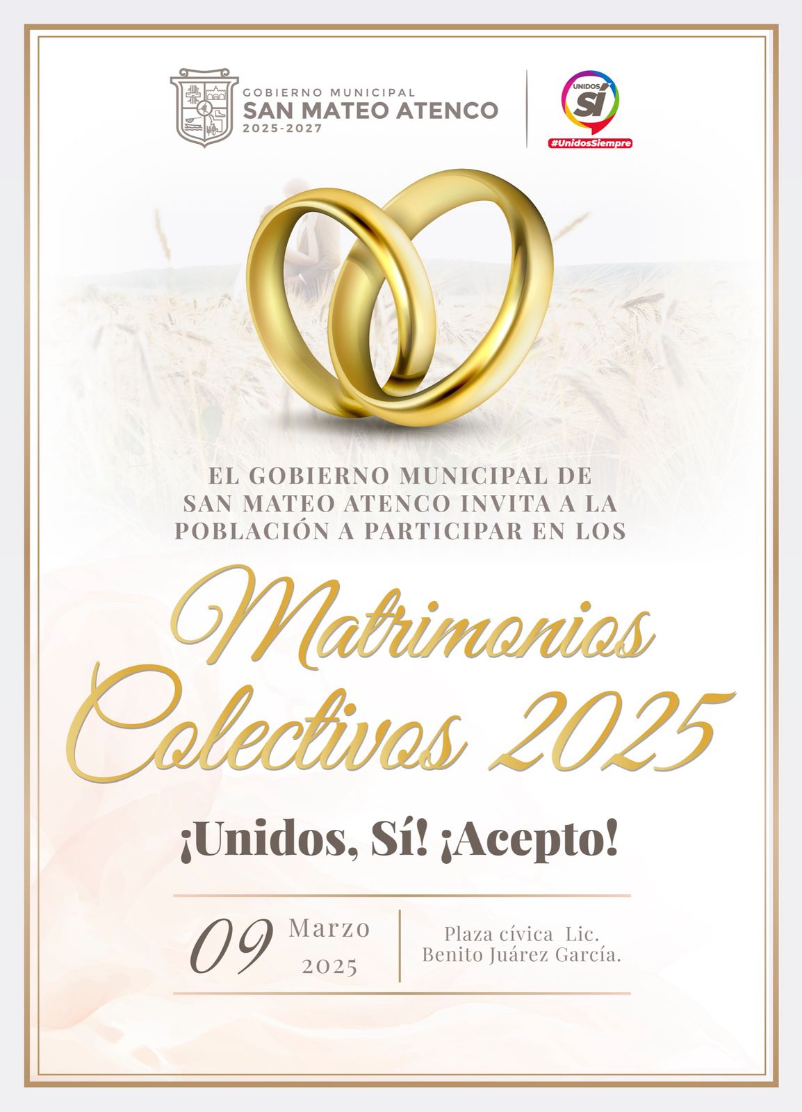 Bodas colectivas en San Mateo Atenco / Foto Especial