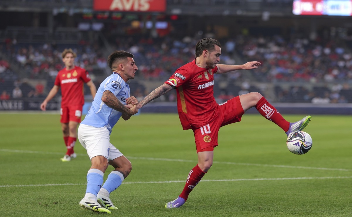 Toluca venció 2-1 al New York City en el Yankee Stadium. Foto: Especial