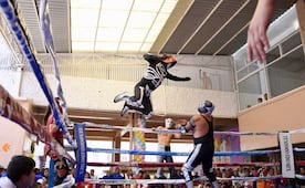 Lucha libre en el penal de Texcoco; así festejaron el Día de la niña y el niño 