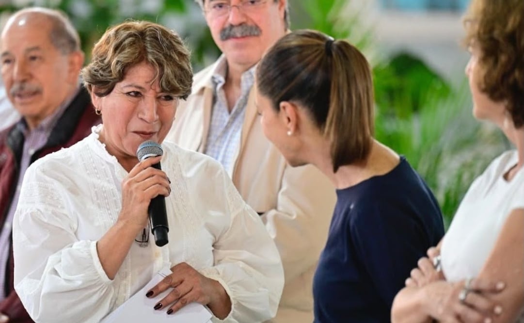 La presidenta Claudia Sheinbaum y la gobernadora Delfina Gómez encabezaron la revisión de los avances del plan integral para la Zona Oriente del Edomex. Foto Especial