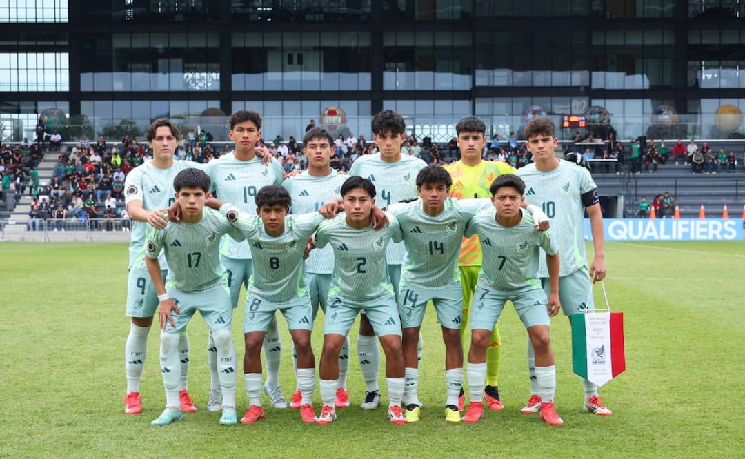 ¡La selección mexicana sub-17 celebra su pase al Mundial de Qatar 2025! Foto: Especial