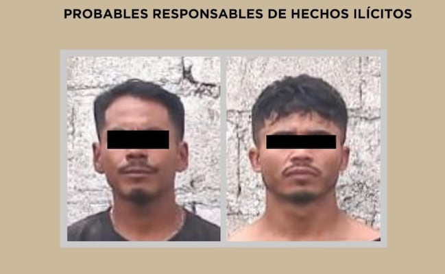 Detienen en Jiquipilco a dos hombres posibles integrantes de un grupo delictivo con orígenes en Jalisco