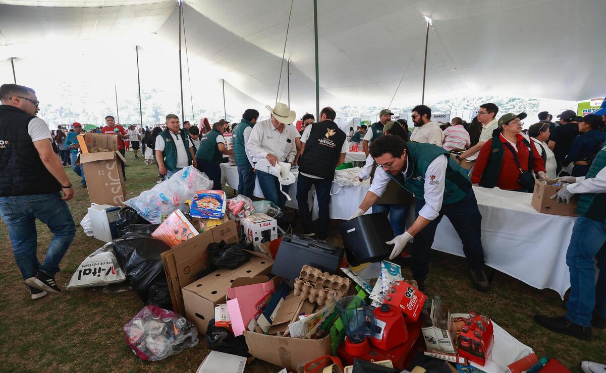 La estrategia ecológica busca instalar centros de acopio temporales en parques y espacios públicos de Toluca. Foto: Alejandro Vargas / El Universal Estado de México