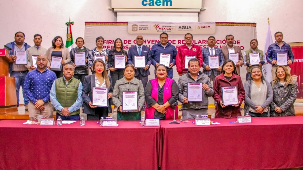 Finanzas y CAEM lanzan este esquema de regularización para garantizar que el recurso hídrico llegue a más hogares en el Estado de México. Foto Especial