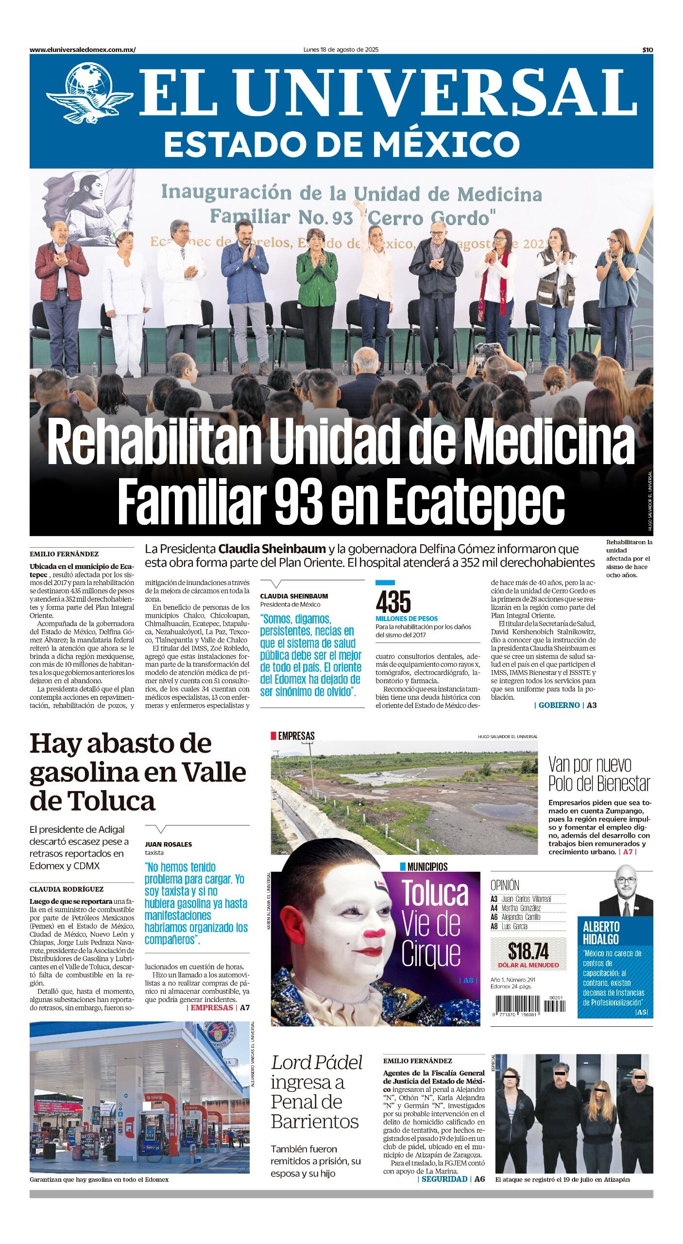 Portada 18 de agosto