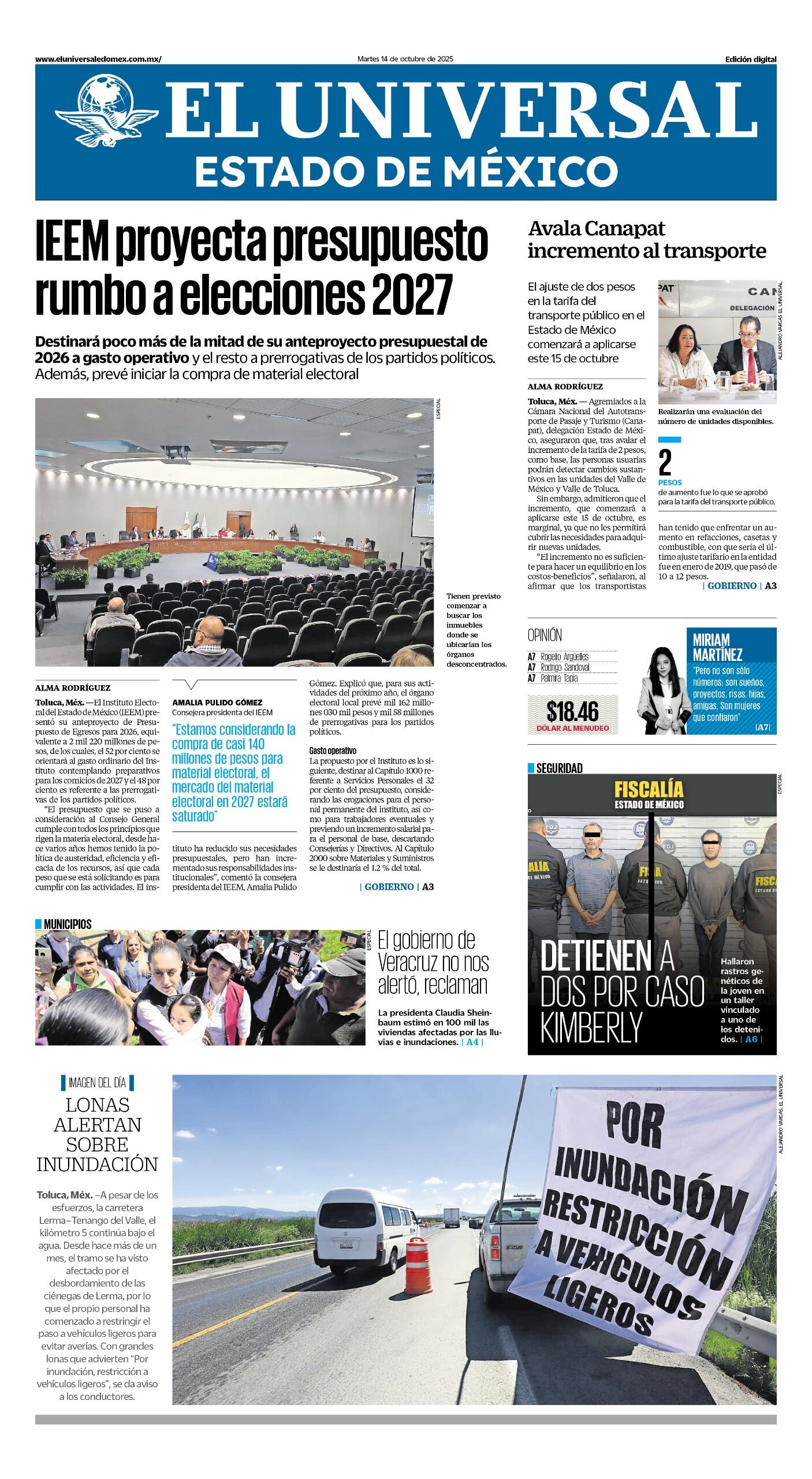 Portada 14 de octubre 2025