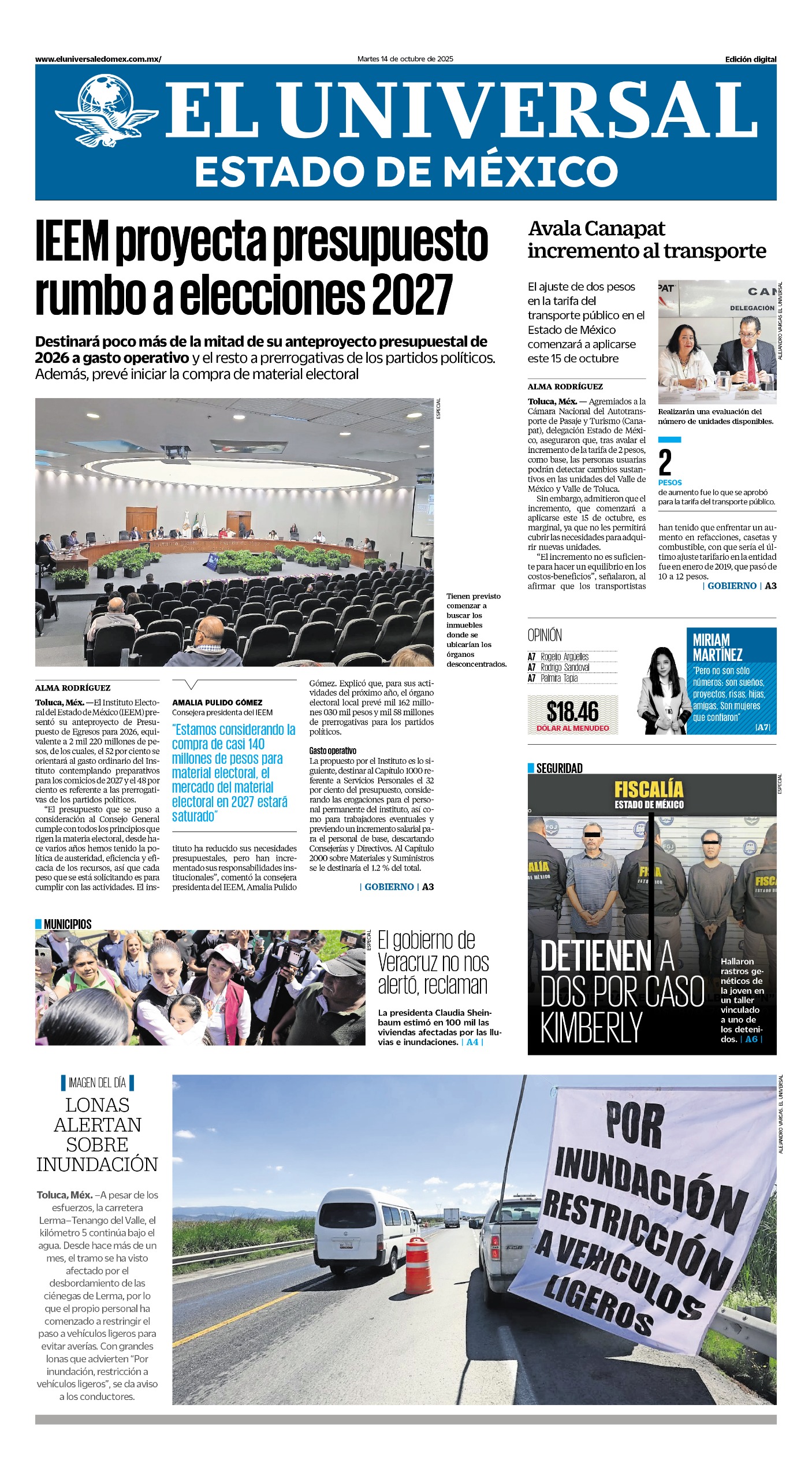 Portada 14 de octubre 2025