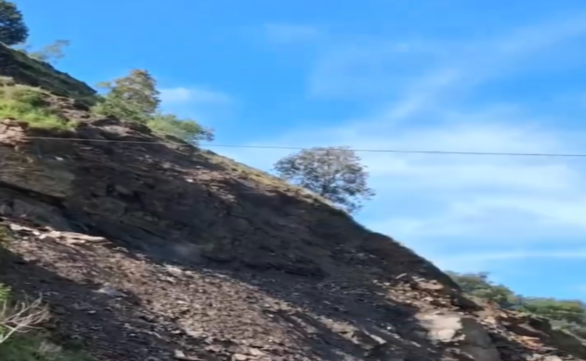 VIDEO: Derrumbe aísla a 15 comunidades en Tejupilco