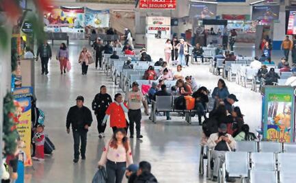 Terminal de Toluca registra aumento de usuarios tras vacaciones decembrina